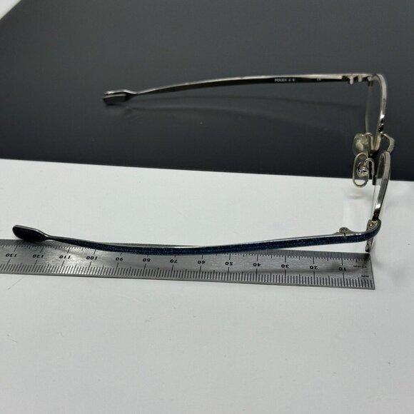 SELIMA OPTIQUE  Polka n A Very Small Eyeglasses Blue Glitter Chrome FRANCE 42-19 - Picture 16 of 16